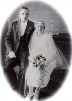 Brudparet Selma och Gustaf