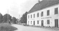 Donnerska huset med Gotlands Bank och Klinte Sparbank