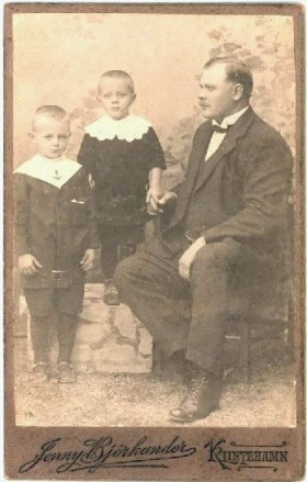 Richard med sönerna Sture och Yngve.